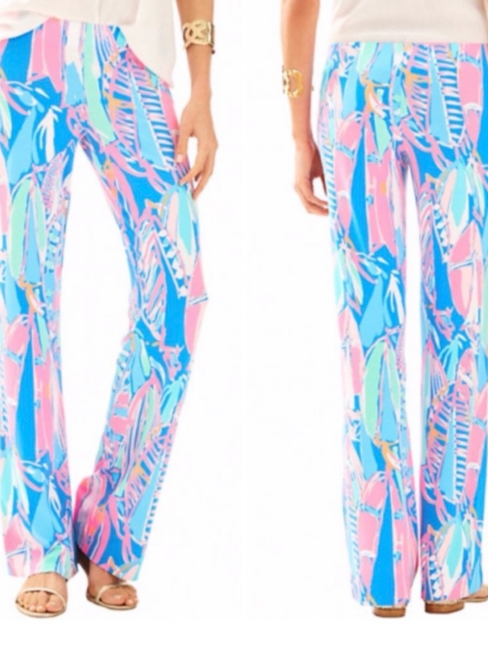 Out to Sea Georgia May palazzo pants. Hemmed to 30”